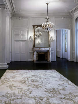 ALDEBARAN TAN - Rectangular handmade silk rug by Edition Bougainville - view 3